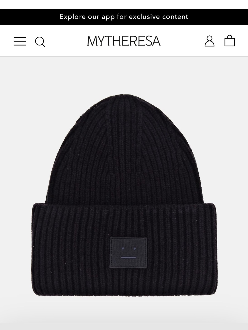 Acne Studios Pansy Wool Beanie
